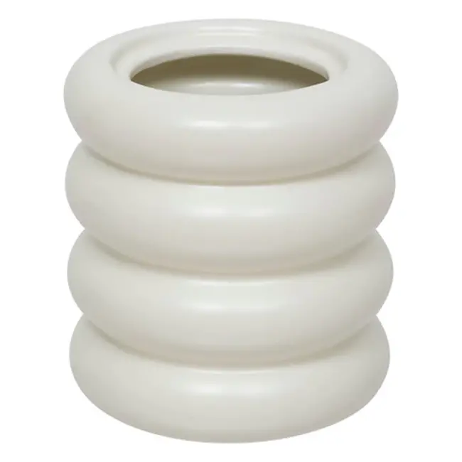 White ceramic storage jar