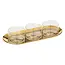 Aperitif set with golden tray