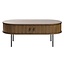 Svalka Oval Sehpa Kahverengi Kapaklı - 120 cm