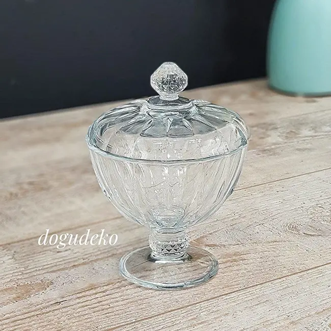 Glazen bonbonniere Diamond