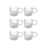 Coffee and tea glasses with handle | set of 6