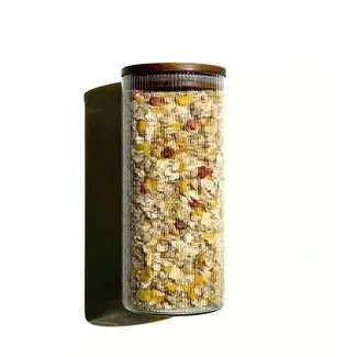 Zoha Stripe storage jar 1500 ml set of 2