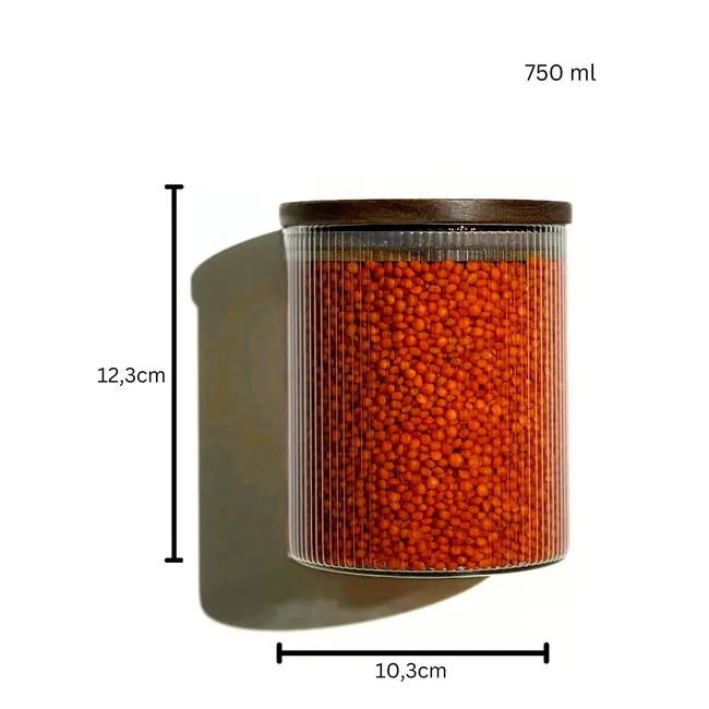 Zoha Stripe 2'li saklama kabı seti 750 ml