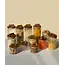 Zoha Stripe storage jar with handle 750 ml set of 2