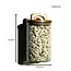 Zoha Stripe storage jar with handle 1000 ml set of 2