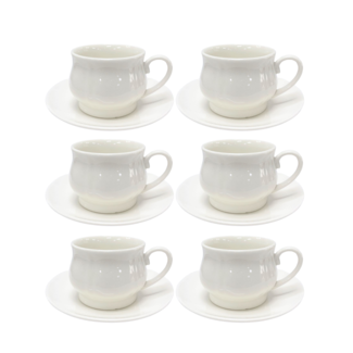 White espresso set 12-piece