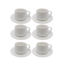 White espresso set 12-piece