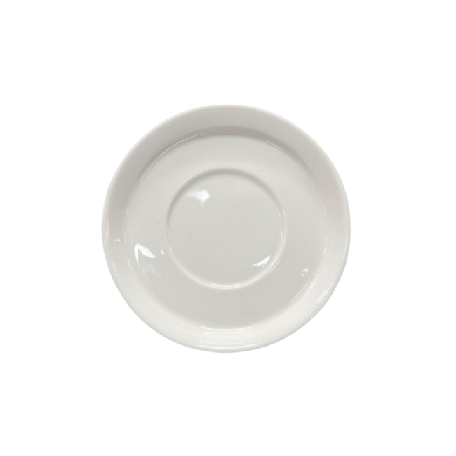 Set of 6 porcelain coasters white