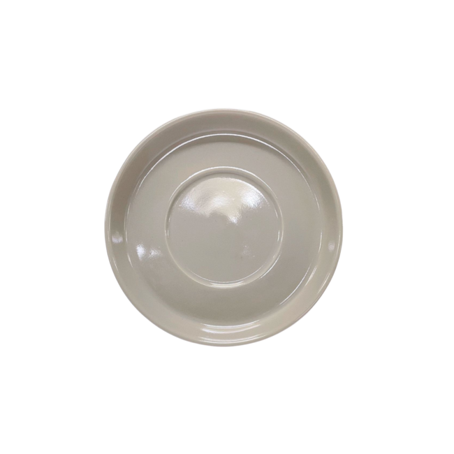 Set of 6 porcelain coasters taupe