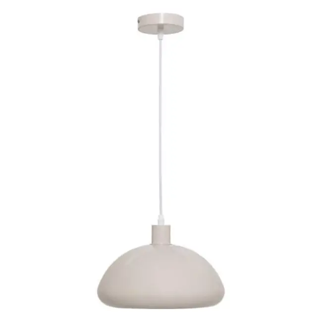 Savio klei metalen plafondlamp beige