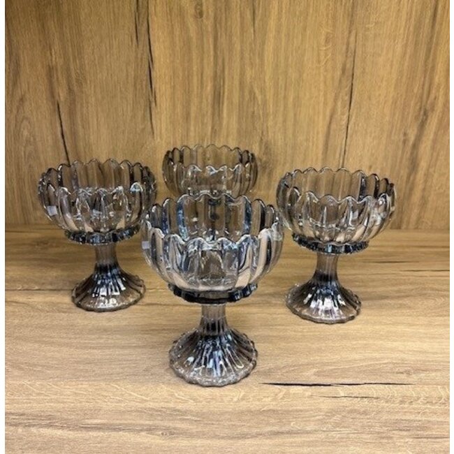 Lotus Dondurma 4'lü Set - Gri