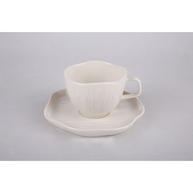 Cermico tea/coffee set 12-piece | Cream