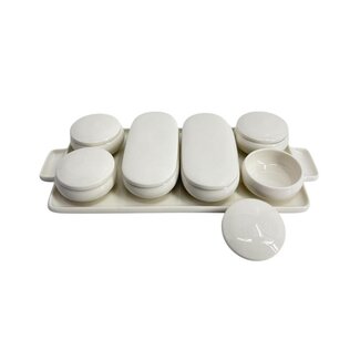 Belicia porselein snack/ontbijtset | 13-delig