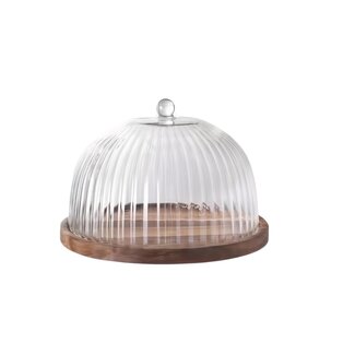 Akasya Tepsili Kaburgalı Cam Pasta Kubbesi