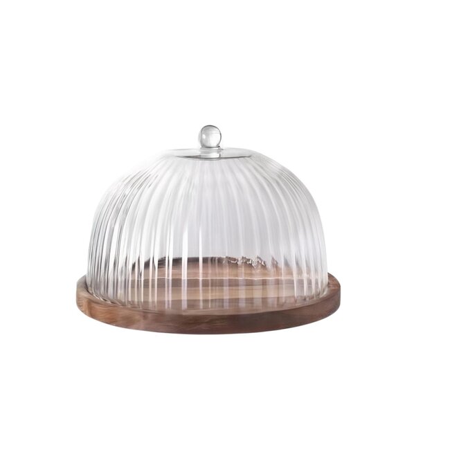 Akasya Tepsili Kaburgalı Cam Pasta Kubbesi