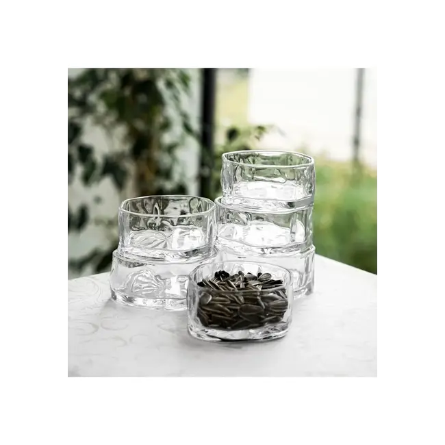 Organik şekilli cam kaseler – 6 parçalı set