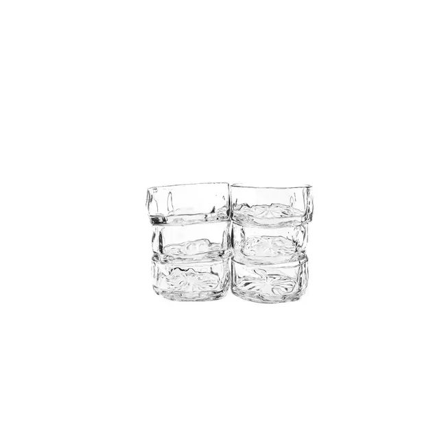 Organically shaped glass bowls – 6-piece