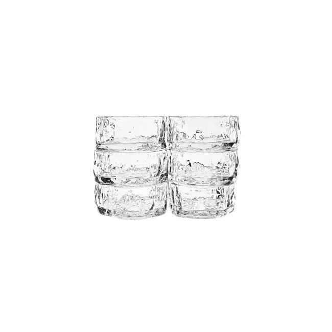 Hammered glass bowls – set of 6