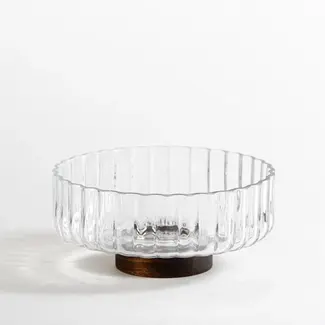 Acacia Glas Saladeschaal - 21 cm