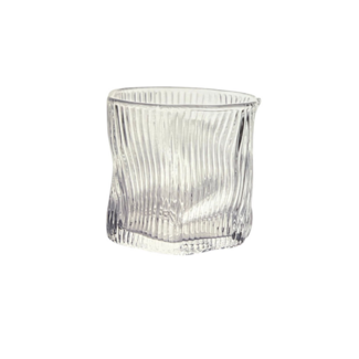 Organic Ribbed Glasses – Set of 6