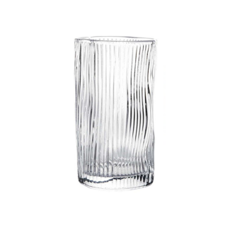 Organisch geribbelde longdrinkglazen – 6-delig