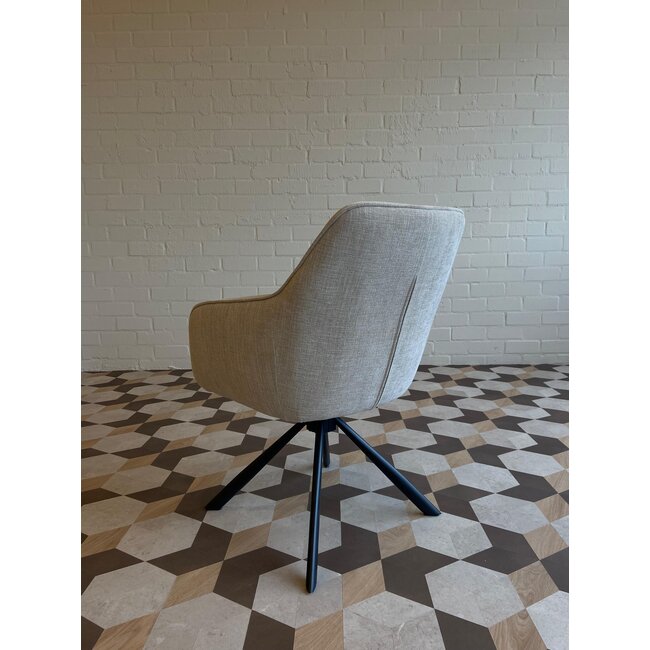 Linen Dining Chair – Swivel