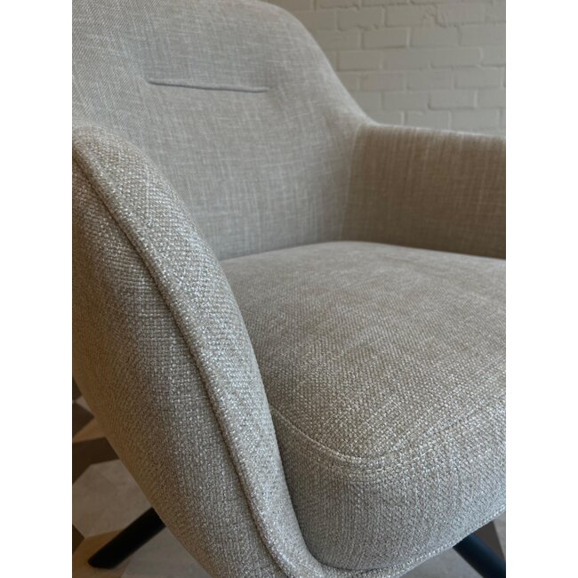 Linen Dining Chair – Swivel