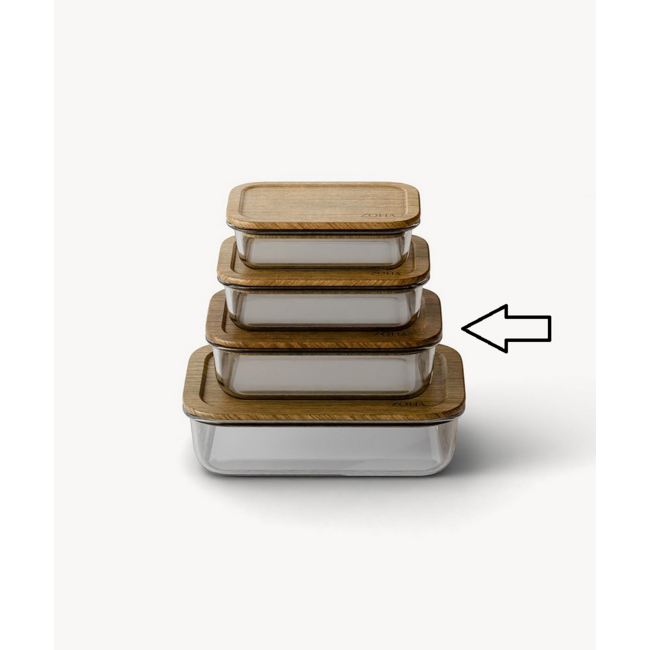 Zoha Glazen vershoudbakje - 1050 ml