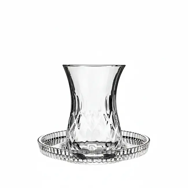 Dalgalı desenli bardak altlığı 6 parçalı set