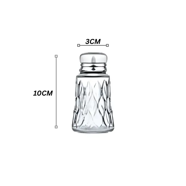 Leafy salt and pepper shaker