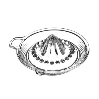Glass lemon press