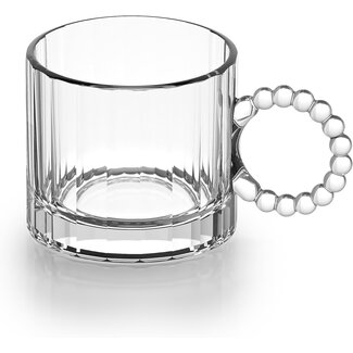 Pearl glazen met handvat - set van 6