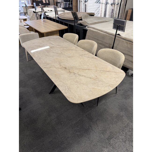 Uitschuifbare eettafel Celeste - 180/220 cm - Glanzend