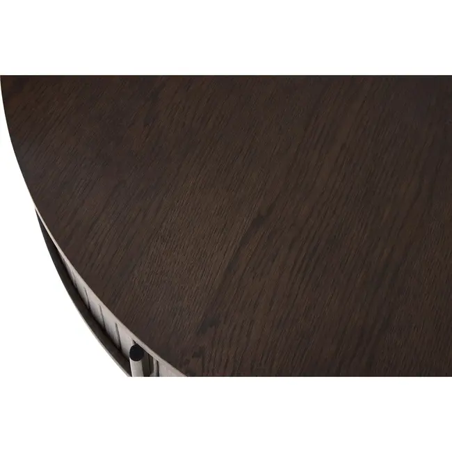 Coffee table Svalka Dark Brown - Ø85 cm
