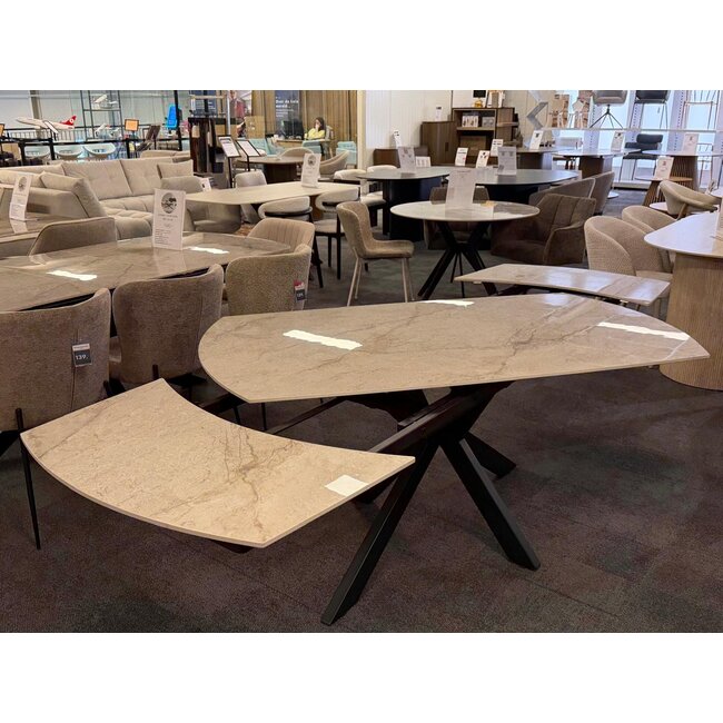 Uitschuifbare eettafel Celeste - 160/240 cm - Glanzend