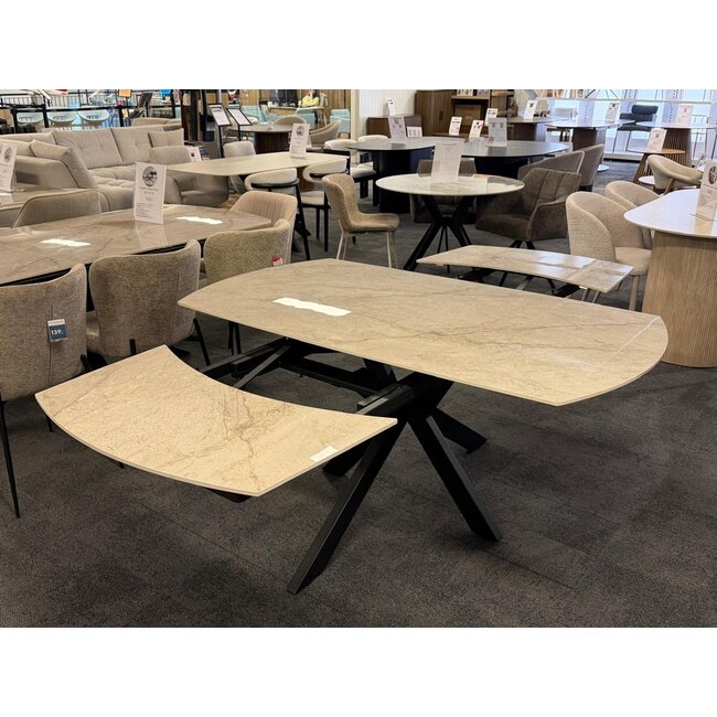 Uitschuifbare eettafel Celeste - 160/240 cm - Glanzend