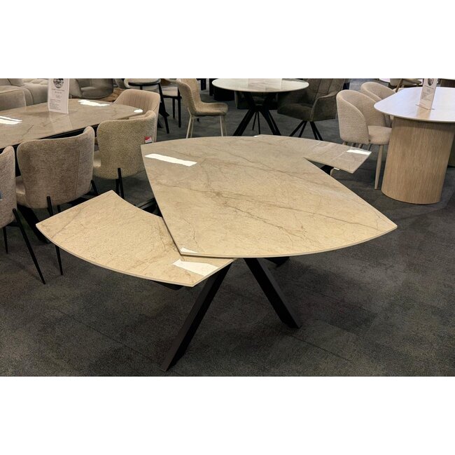 Uzatılabilir yemek masası Celeste - 160/240 cm - Parlak yüzey