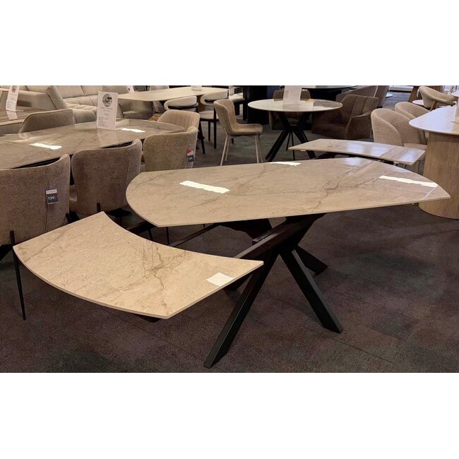 Uitschuifbare eettafel Celeste - 160/240 cm - Glanzend