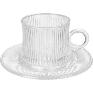 Ripple 12-piece tea glass set