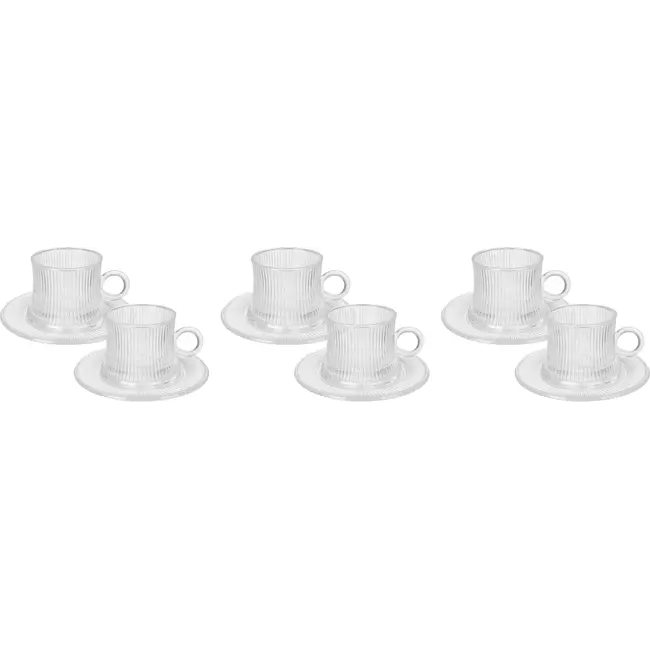 Ripple 12-piece tea glass set