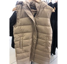 JUS DE POM SLEEVELESS LONG PUFFER JACKET