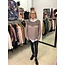Stella Morgan STELLA MORGAN ANIMAL CONTRAST PRINT SWEAT TOP