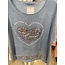 MADE IN ITALY MADE IN ITALY SILVER HEART TOP