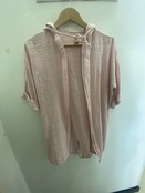 MADE IN ITALY LINEN  MIX JACKET WITH HOOD