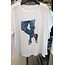 Italy Moda ITALY MODA PRINTED WHITE T -SHIRT