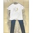 Italy Moda ITALY MODA PRINTED WHITE T -SHIRT