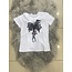 MADEIN ITALY M&V PRINTED GIRL WITH BOW IN HAIR WITH RIBBON T SHIRT