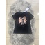 MADEIN ITALY M&V PRINTED GIRL WITH BOW IN HAIR WITH RIBBON T SHIRT