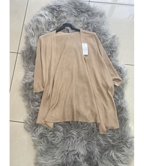 NEW COLLECTION RIBBED KNIT CARDIGAN