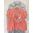 MADE IN ITALY ROUND NECK LINEN MIX TOP WITH LOVE HEART